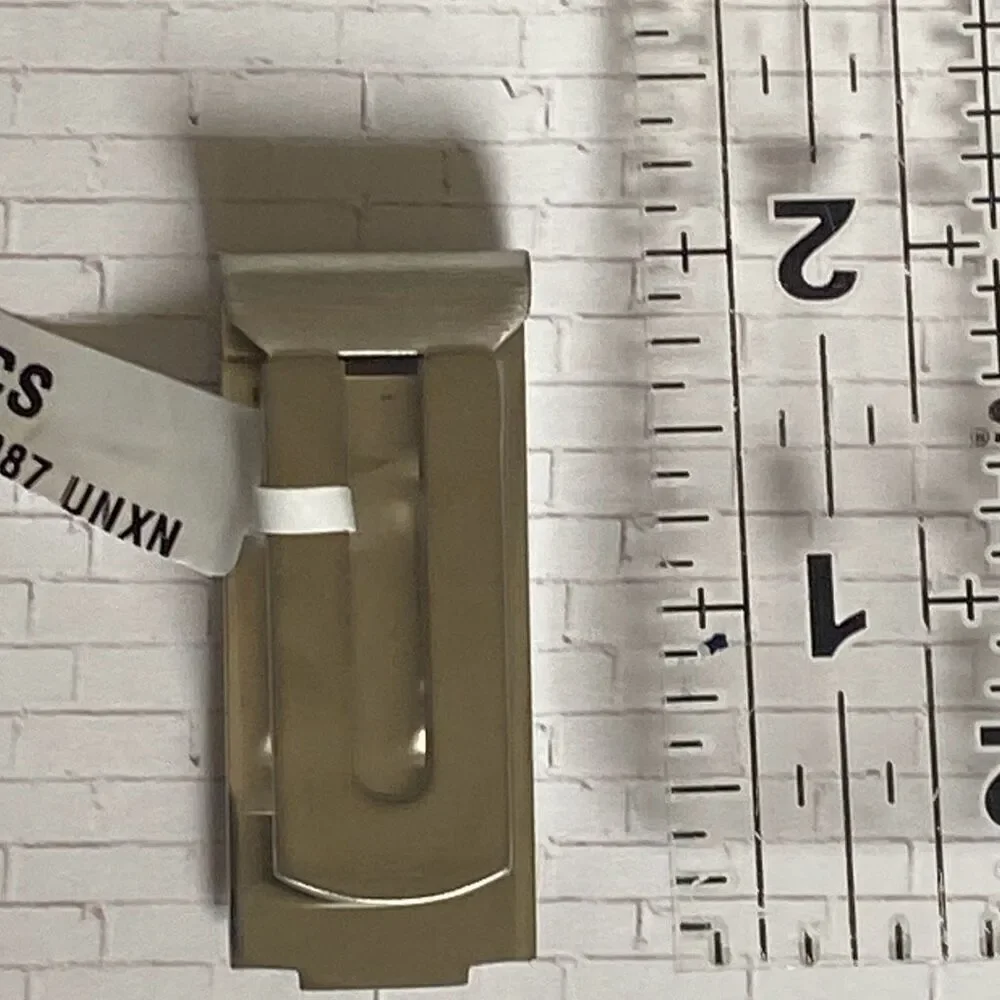 Minimalist Stainless Steel Money Clip Slim Silver Brushed Finish